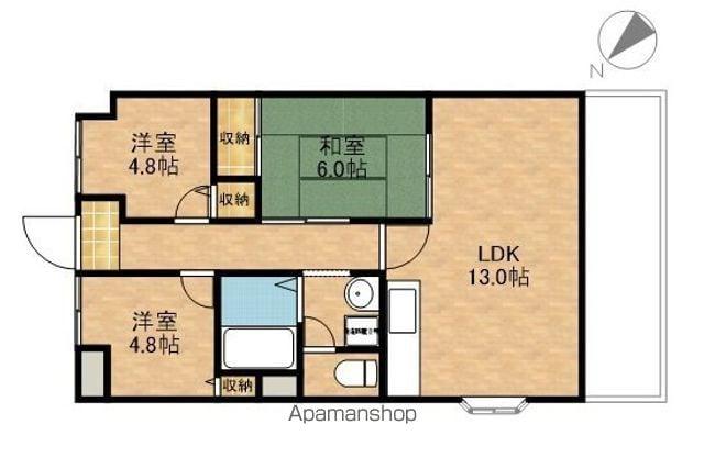 グランドコペー(3LDK/5階)の間取り写真