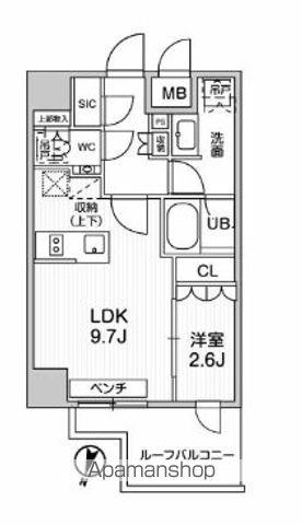 シーズンフラッツ新大塚(1LDK/7階)の間取り写真
