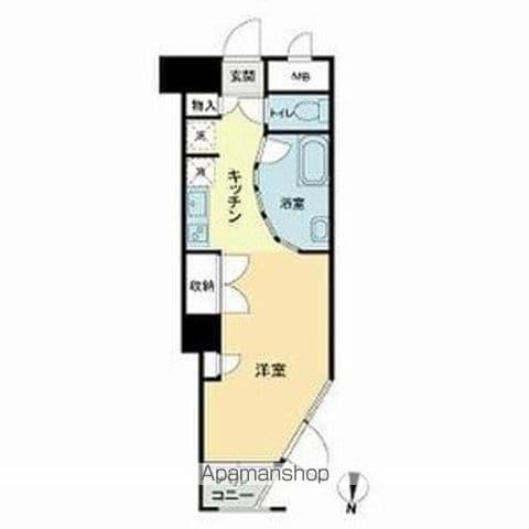 仙台リエゾン(ワンルーム/8階)の間取り写真