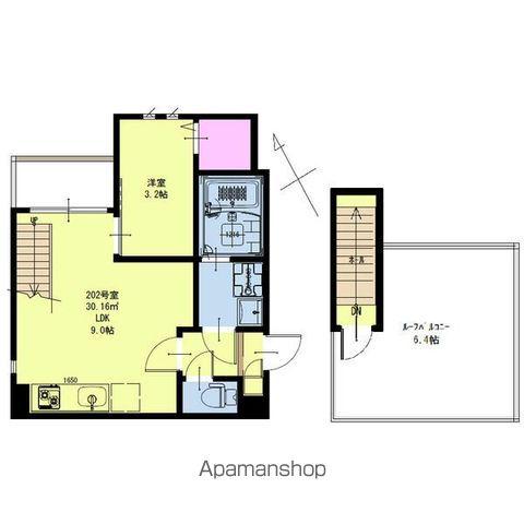 GRANDTIC北仙台(1LDK/2階)の間取り写真