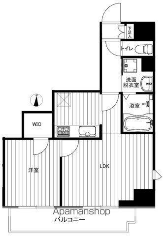パレスシンシア江東橋(1LDK/12階)の間取り写真