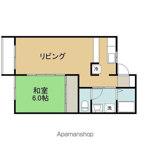 パレスプリーマD(1LDK/1階)の間取り写真