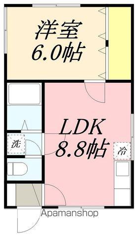 サンライフ千代台(1DK/2階)の間取り写真