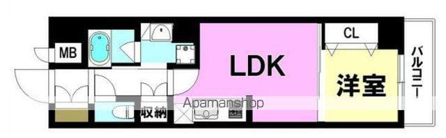 FLORESTAさくら(1LDK/6階)の間取り写真