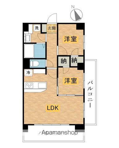 センチュリー八王子ルミエール(2LDK/3階)の間取り写真