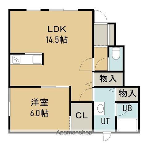 MAISON DE M(1LDK/1階)の間取り写真