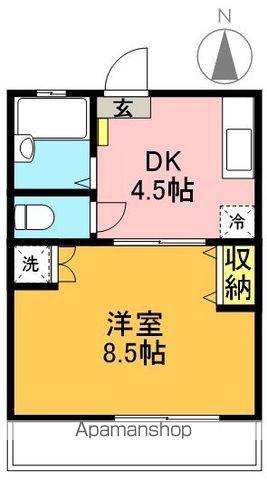 ヒトミハイツ(1DK/3階)の間取り写真