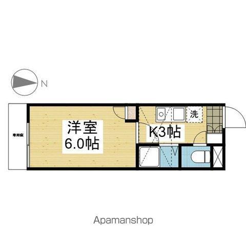 パルフラット・リマ(1K/1階)の間取り写真