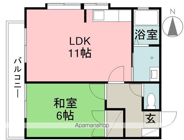 仙波ハウス(1LDK/1階)の間取り写真