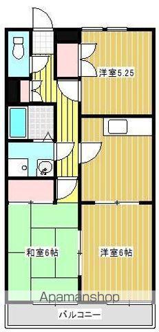 フラワーハイツ(3DK/1階)の間取り写真