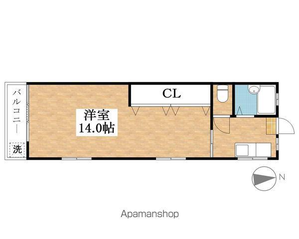 ALCO犬山(1K/2階)の間取り写真