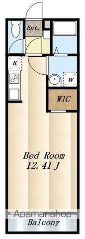 ヒルズ豊田(ワンルーム/1階)の間取り写真