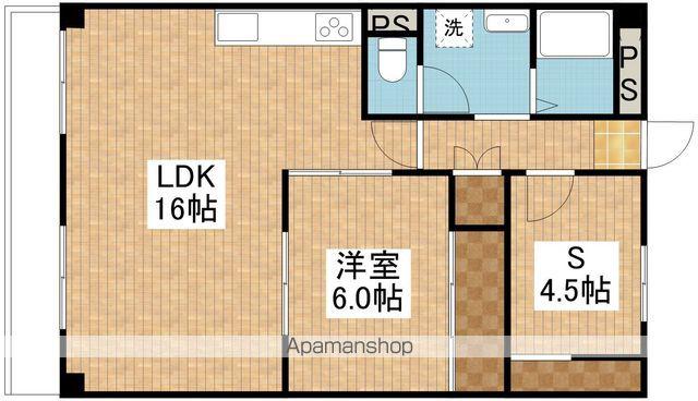グリーンハイツ米山(1SLDK/6階)の間取り写真