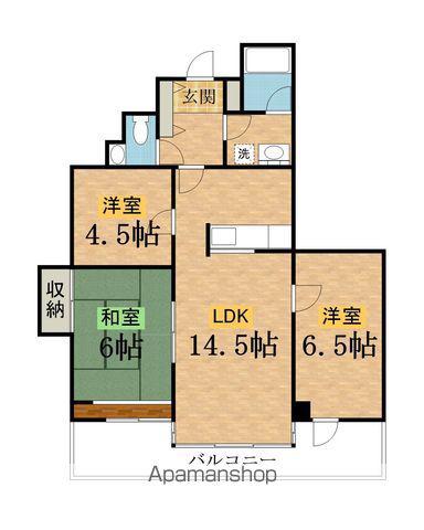 アルバテヅカ(3LDK/2階)の間取り写真