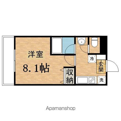 ピアホープ(1K/1階)の間取り写真