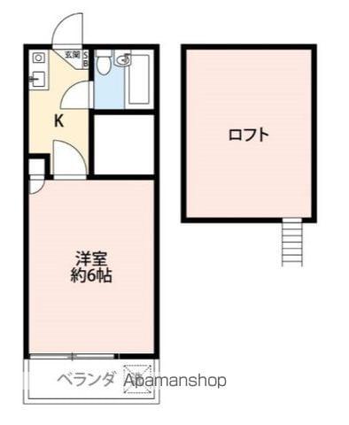 サントノーレ第5阿佐谷(1K/1階)の間取り写真