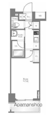 アクサスジーベック秋葉原(1K/2階)の間取り写真