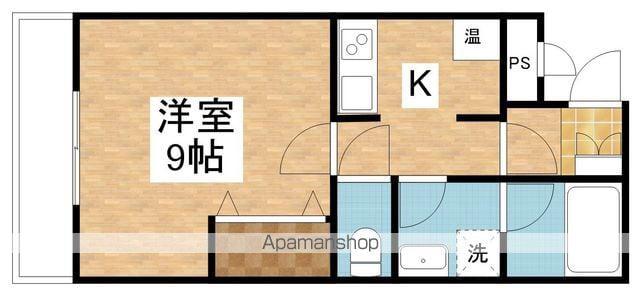 コンフィアンス(1K/3階)の間取り写真