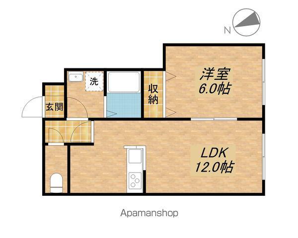 サンガーデン一橋(1LDK/1階)の間取り写真