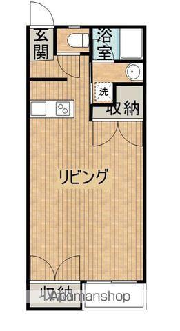 第一ピノキオコーポ西(ワンルーム/2階)の間取り写真