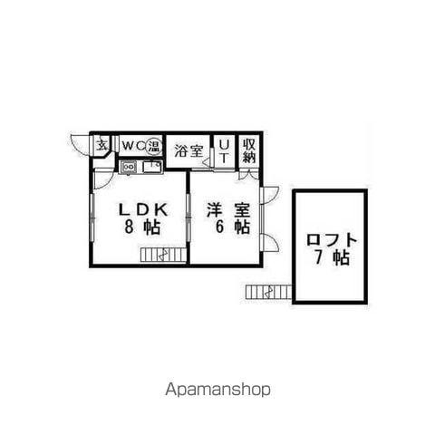 エステートIN春華(1LDK/2階)の間取り写真