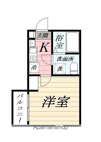 レジェンドつるみ下末吉(1K/3階)の間取り写真