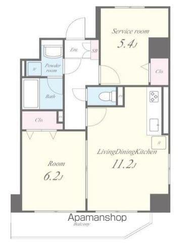 CLAIR(1SLDK/5階)の間取り写真