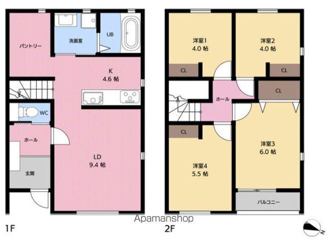 GARDEN VILLAGE前原北(4LDK/1階)の間取り写真