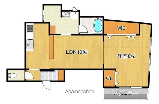 谷町ビル中百舌鳥(1LDK/4階)の間取り写真