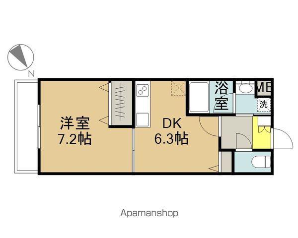 アケサンマンション(1DK/1階)の間取り写真