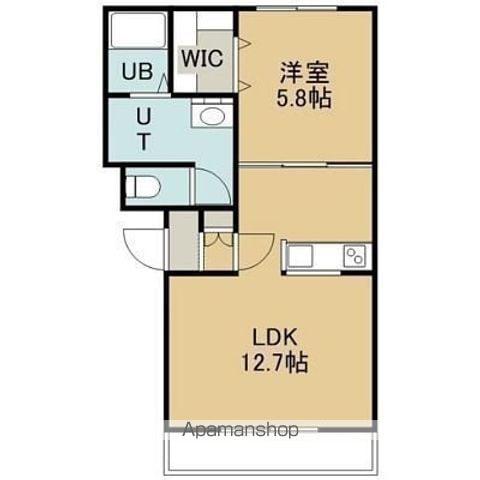 フォレスト(1LDK/1階)の間取り写真