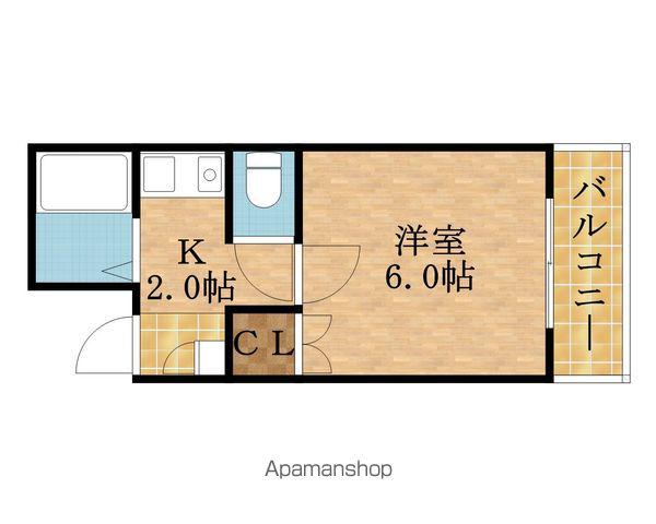 サンティール太子橋駅前(1K/1階)の間取り写真