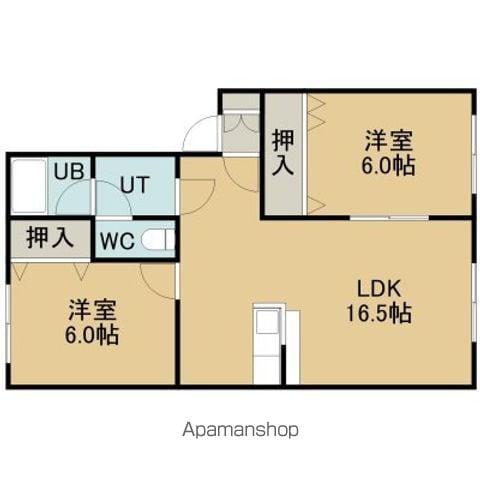 レストはまなす中野通(2LDK/2階)の間取り写真