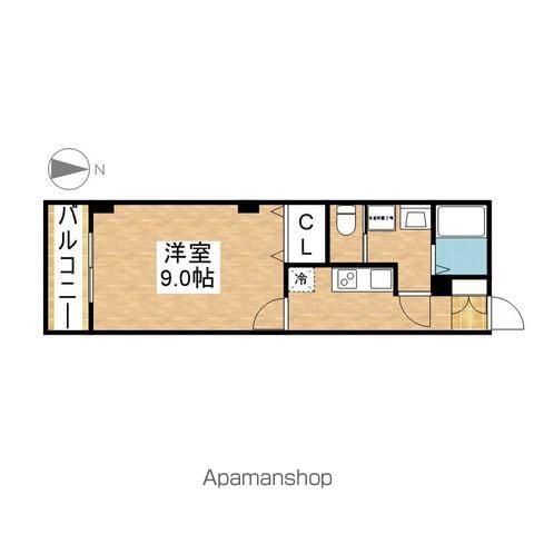 レジデンス御器所スクエア(1K/2階)の間取り写真