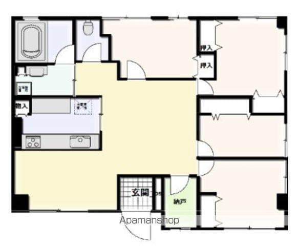 清光ビル(4LDK/3階)の間取り写真