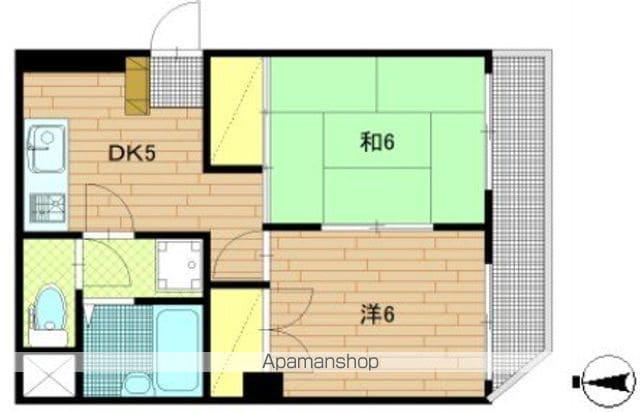 レジデンス星野(2DK/3階)の間取り写真