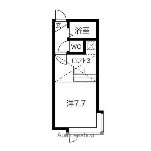 ソニア文京台(ワンルーム/3階)の間取り写真