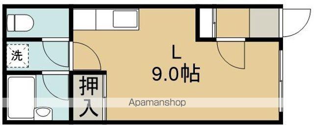 コーポ鈴Ⅰ(ワンルーム/1階)の間取り写真