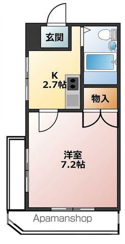 GBハイツ堀止(ワンルーム/2階)の間取り写真