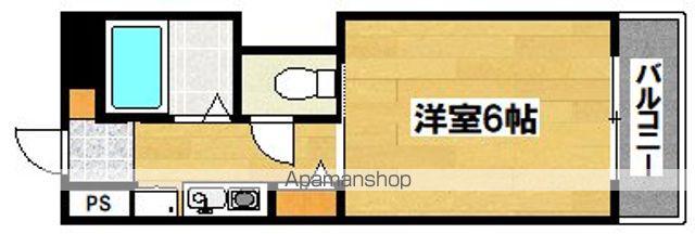 カルムⅡ(1K/2階)の間取り写真