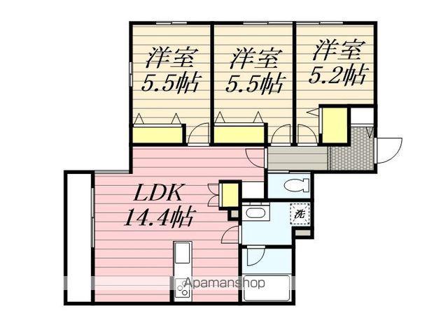 NAKASU(3LDK/1階)の間取り写真