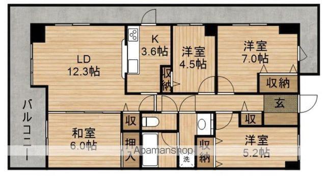 パストラルハイム米山壱番館(4LDK/13階)の間取り写真