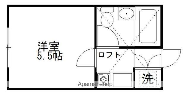 アクアガーデン八千代(1K/1階)の間取り写真