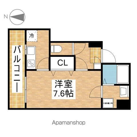 コンフォート松軒(1K/2階)の間取り写真