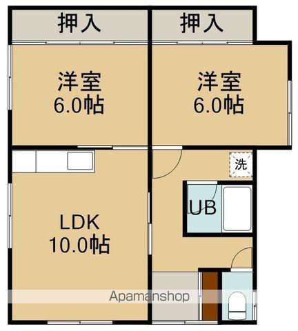 函館本線 七飯駅 徒歩22分 1階建 築50年(2LDK)の間取り写真