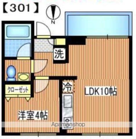 コルティーレ(1LDK/3階)の間取り写真