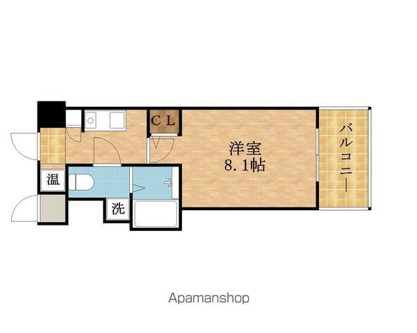 グラマシー京橋(1K/7階)の間取り写真