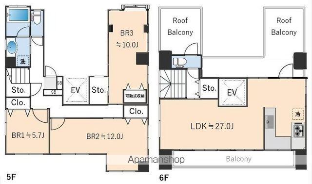 イルミナート白金(3LDK/5階)の間取り写真