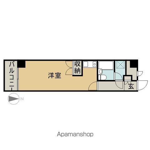 エスパシオ大町(ワンルーム/7階)の間取り写真