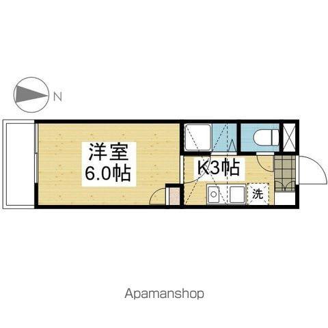 パルフラット・リマ(1K/2階)の間取り写真